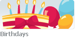 Birthday, Parties and Ballooons - Stock illustration clip art.