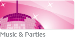 Music ? Parties - Stock illustration clip art.