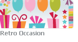 Whimsical and fun retro design elements for all occasion and holidays - Stock illustration clip art.