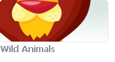 Wild Animals - Stock illustration clip art.